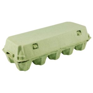 Kutija za 10 jaja pulpa kartona, zelen [150 kom/pak]