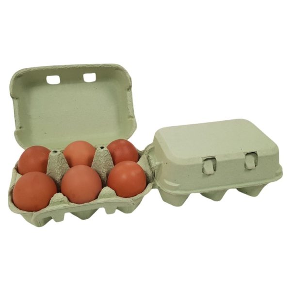 Kutija za 2×6 jaja pulpa kartona, zelen [135 kom/pak]