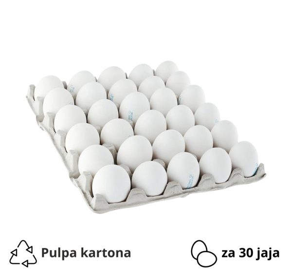 Ladica za 30 jaja pulpa kartona, siva [125 kom/pak]