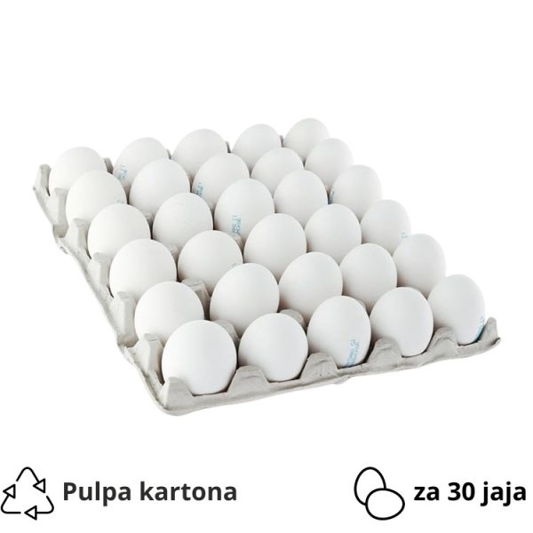 Ladica za 30 jaja pulpa kartona, siva [125 kom/pak]