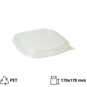 Papirnata posuda za poklopcem 750 ml 170х170х42 mm, kraft, 50 kom (komplet)