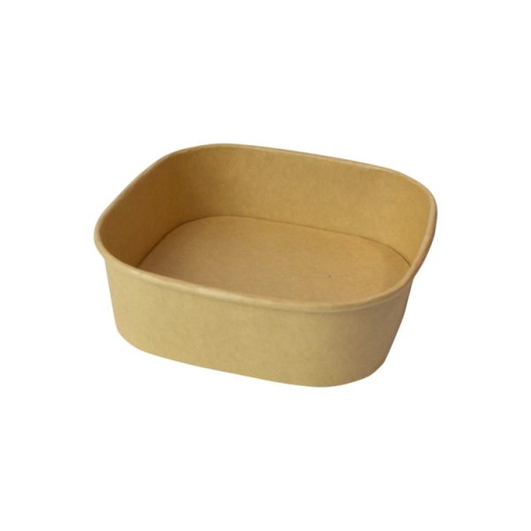 Papirnata posuda 750 ml 170х170х42 mm, kraft, bez poklopca 50 kom