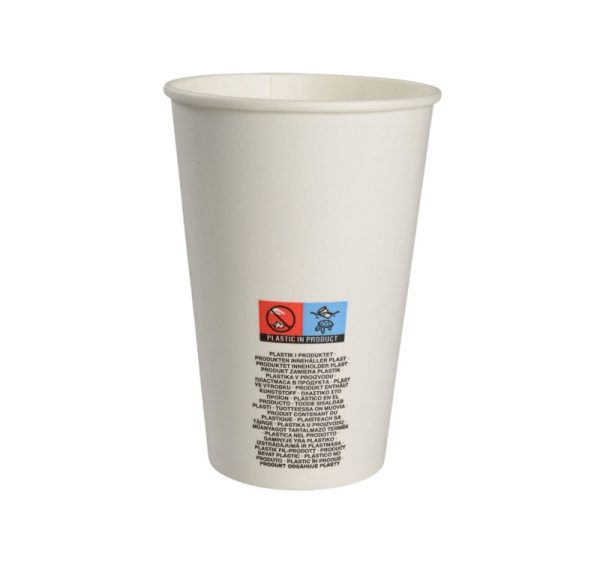 ÄaÅ”a papirnata 400 (500) ml d=90 mm za hladna piÄa dvostruki PE 50 kom
