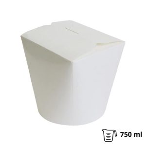 Papirnata posuda za WOK 750 ml bijela 50 kom