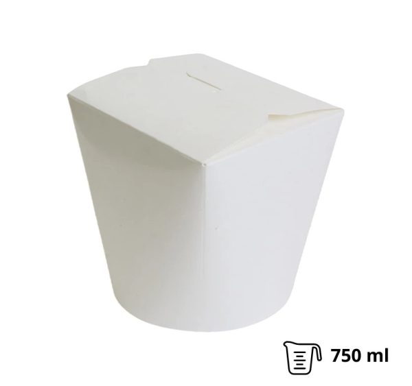 Papirnata posuda za WOK 750 ml bijela 50 kom