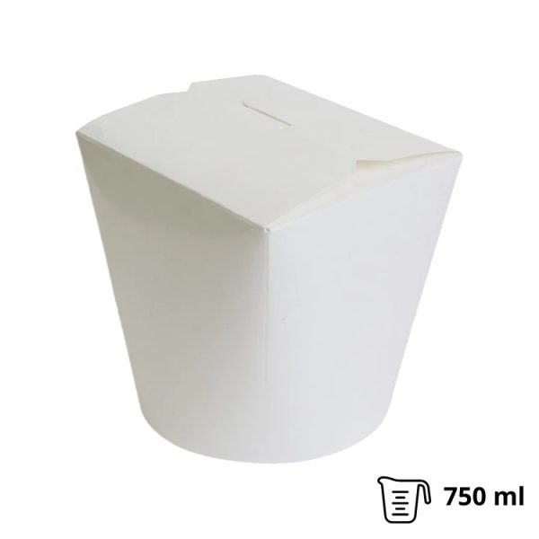 Papirnata posuda za WOK 750 ml bijela 50 kom