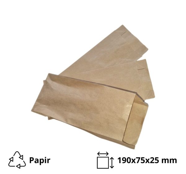 Papirnata vrećica 190х75х25 mm kraft 1000 kom