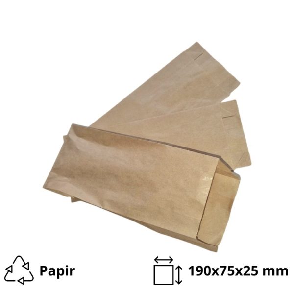 Papirnata vrećica 190х75х25 mm kraft 1000 kom