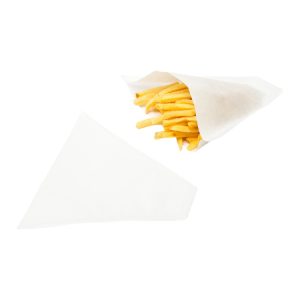 Vrećice za pomfrit 170×130 mm bijele 200 kom