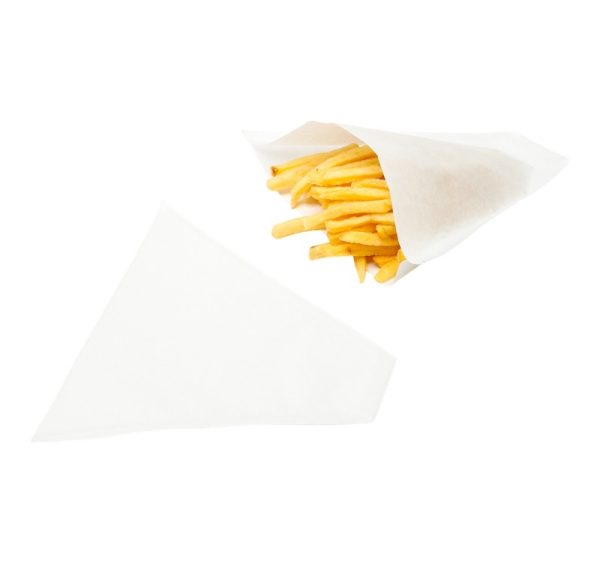 Vrećice za pomfrit 210×165 mm bijele 200 kom