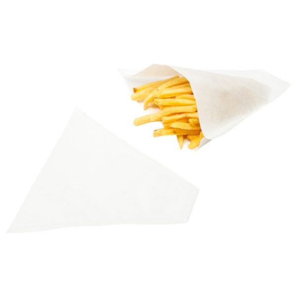 Vrećice za pomfrit 210×165 mm bijele 200 kom