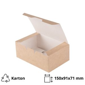 Papirnata kutija 150х91х71 mm kraft 25 kom