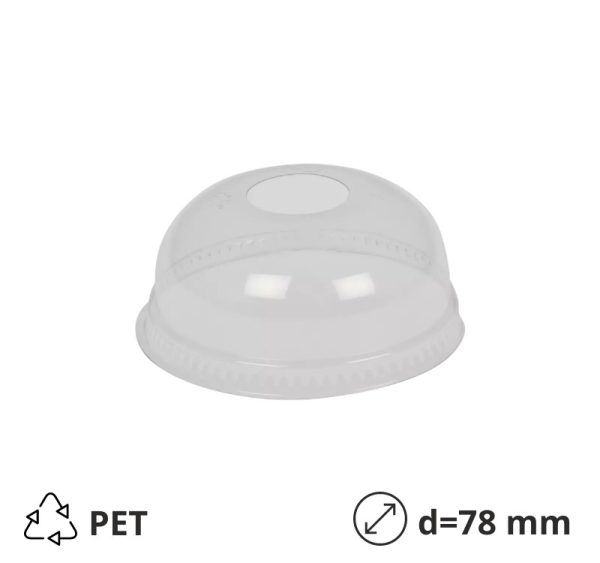 Poklopac kupola z rupom PET d=78 mm 50 kom