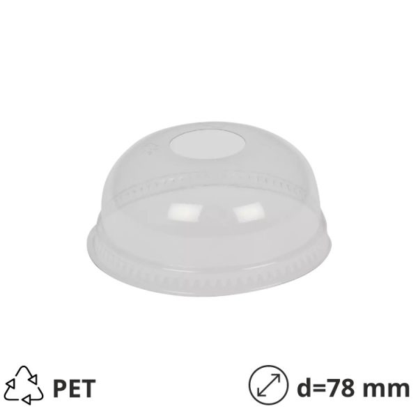 Poklopac kupola z rupom PET d=78 mm 50 kom