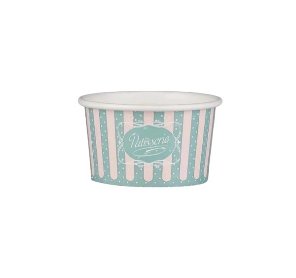 Papirnata skodelica 120 ml (4oz) ICE CREAM design d=7,7cm, h=4,8cm 50 kom