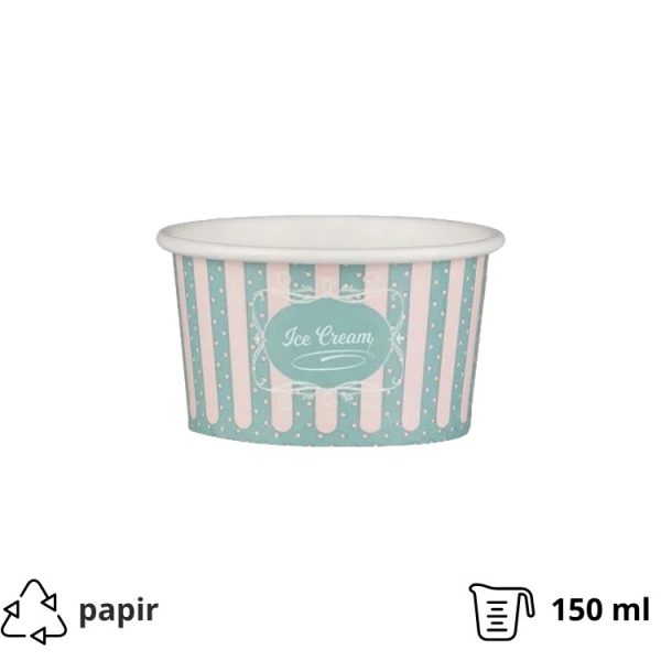 Papirnata skodelica 150 ml (5oz) ICE CREAM design 50 kom