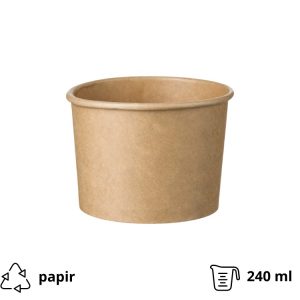 Papirnata skodelica 240 ml kraft 50 kom