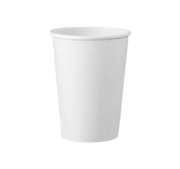 Čaša papirnata  250 (280) ml d=80 mm 1-slojna bijela SUP, 50 kom