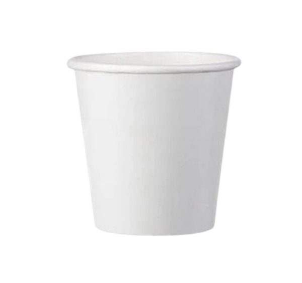 Čaša papirnata 100 (120) ml d=62 mm 1-slojna bijela SUP, 50 kom