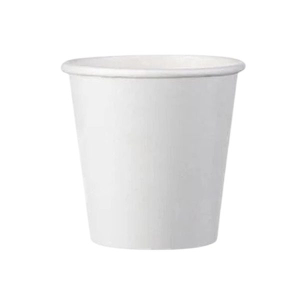 Čaša papirnata 100 (120) ml d=62 mm 1-slojna bijela SUP, 50 kom
