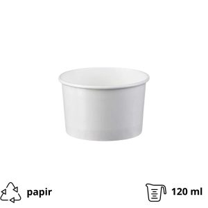 Papirnata skodelica 120 ml bijela  50 kom