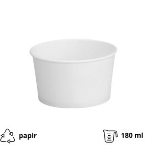 Papirnata skodelica 180 ml bijela  50 kom