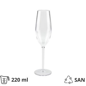 Čaša tvrda za šampanjac 220 ml 24 kom