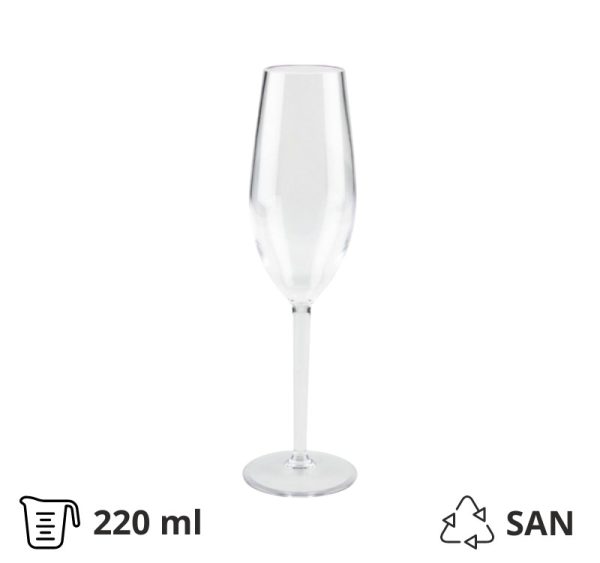 Čaša tvrda za šampanjac 220 ml 24 kom