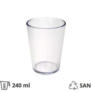 Čaša tvrda 240 ml 8 kom