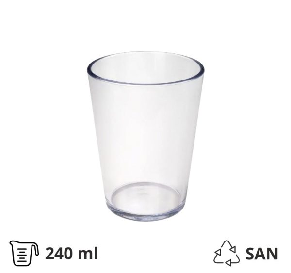 Čaša tvrda 240 ml 8 kom