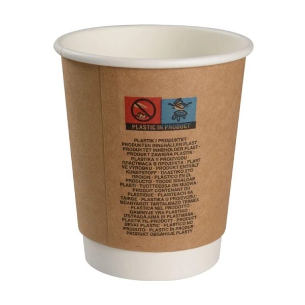 Čaša papirnata 300 (380) ml d=90 mm 2-slojna kraft SUP 25 kom