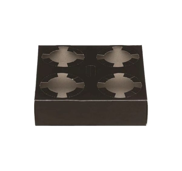 Držač za 4 čaše 19x19x4.5 cm crna 50 kom