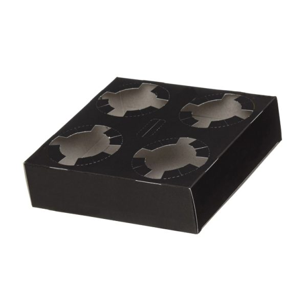 Držač za 4 čaše 19x19x4.5 cm crna 50 kom