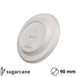 Poklopac sa zatvaračem sugarcane d=90 mm, bijela 50 kom