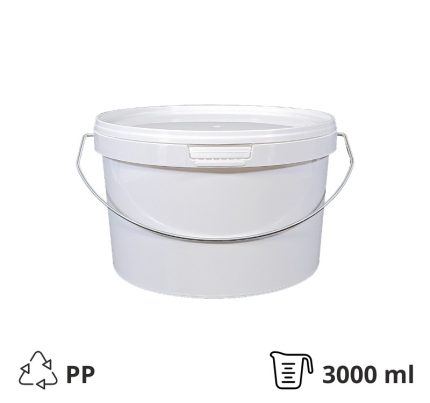 Kantica PP 3000 ml za poklopcem s ručkom [5 kom/pak]