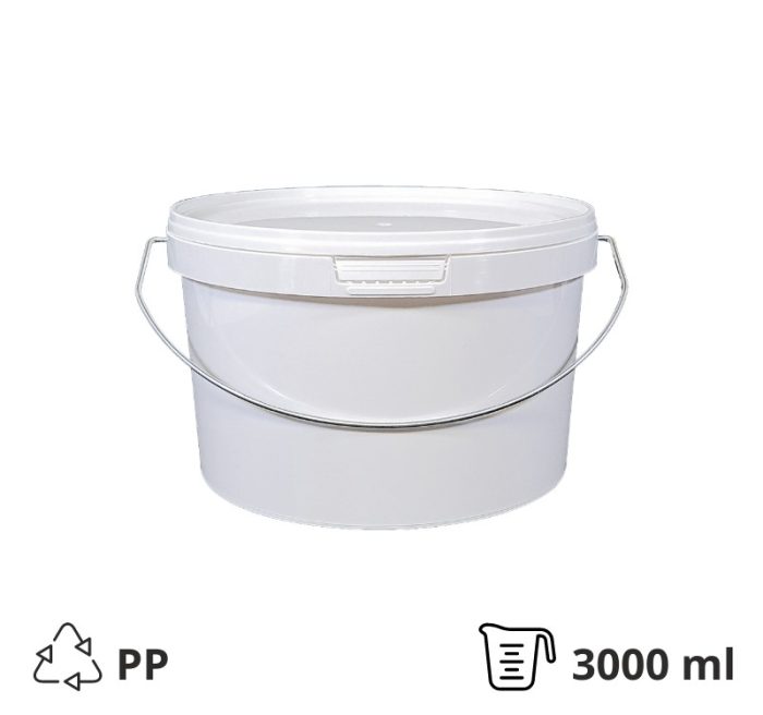 Kantica PP 3000 ml za poklopcem s ručkom [5 kom/pak]