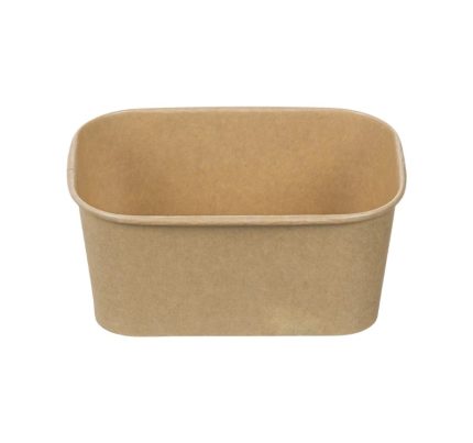 Papirnata posuda 750 ml 170х120х60mm, kraft, bez poklopca 50 kom