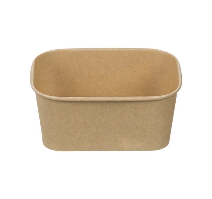 Papirnata posuda 750 ml 170х120х60mm, kraft, bez poklopca 50 kom