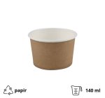 Papirnata skodelica 140 ml kraft 50 kom