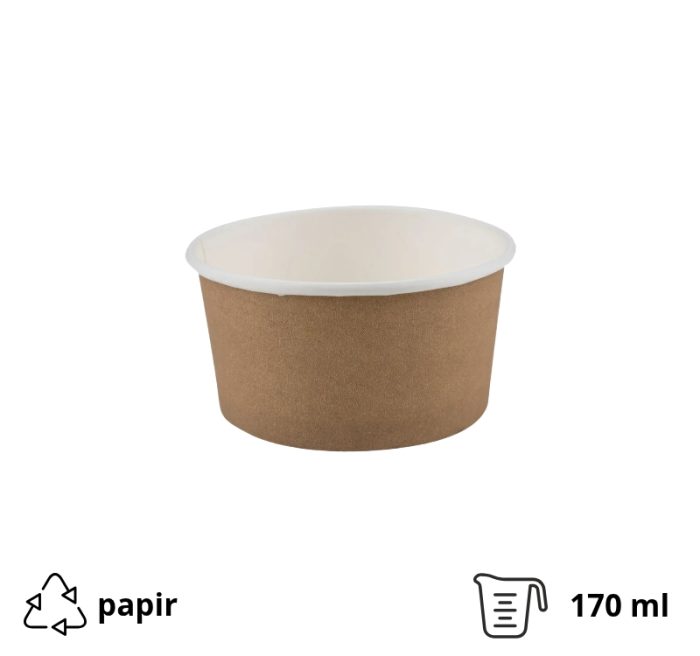 Papirnata skodelica 170 ml kraft 50 kom