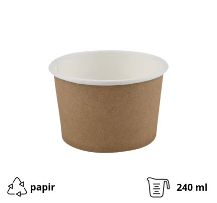 Papirnata skodelica 240 ml kraft 50 kom