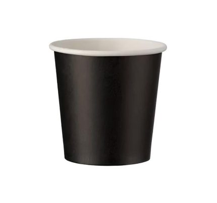 Čaša papirnata 100 (120) ml d=62 mm 1-slojna crna SUP 50 kom