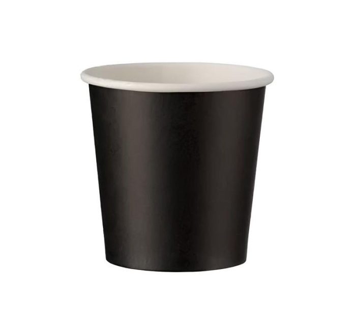 Čaša papirnata 100 (120) ml d=62 mm 1-slojna crna SUP 50 kom