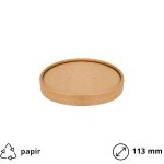 Papirnati poklopac d=113 mm kraft 25 kom