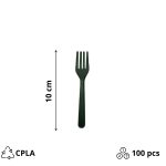 CPLA mini-vilica 10 mm crna 50 kom/pak
