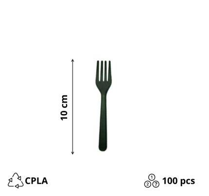 CPLA mini-vilica 10 mm crna 50 kom/pak