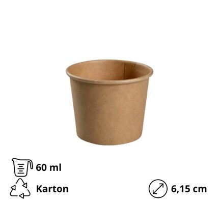 Posuda za umake 60 ml kraft 50 kom
