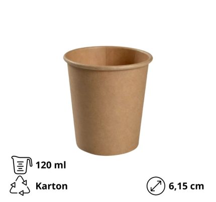 Posuda za umake 6,5х6,15 cm 120 ml kraft 50 kom