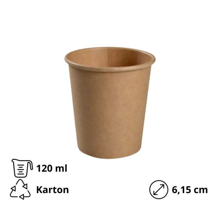 Posuda za umake 6,5х6,15 cm 120 ml kraft 50 kom