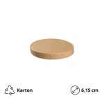 Poklopac papirnati d=6,15 cm kraft